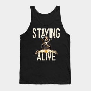 Staying Alive Coffee Tank Top